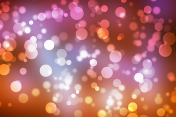 Abstract illustration bokeh light on blurred background