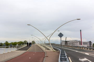 Juliana Bridge spanning between the Holland villages of Zaanse-S