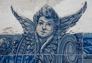Azulejo with angel