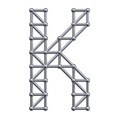 Metal alphabet letter K