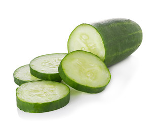 Cucumber on white background