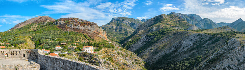 Obraz premium View to Vrica Rijeka stream canyon from Old Bar fortress 