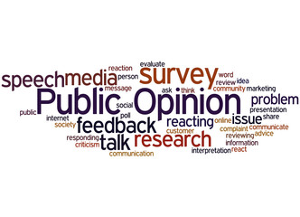 Public Opinion, word cloud concept 7