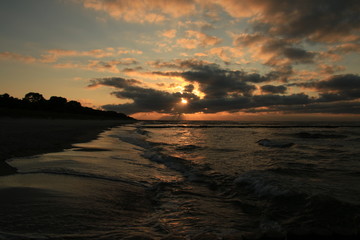 Fototapeta premium Sonnenuntergang am Meer