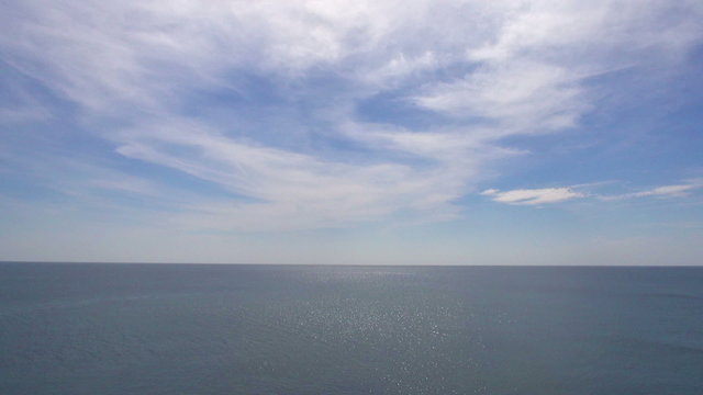 Calm Sea. Almost too perfect to be true, sea, sky and clouds.