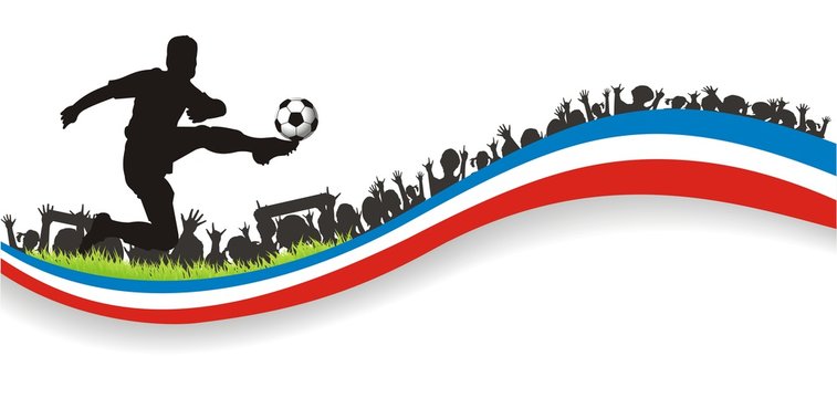 Hintergrund mit Fussballer 