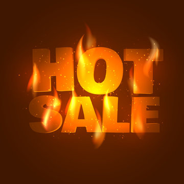 Hot Sale. Vector illustration.