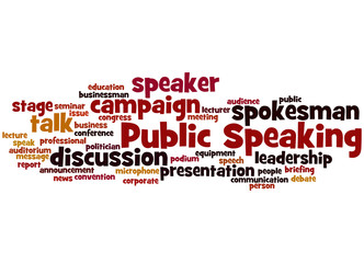 Public Speaking, word cloud concept 5