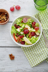 fresh salad with green apple