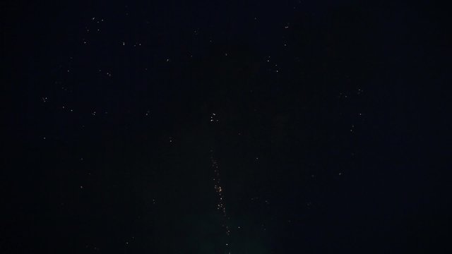 Colorful Fireworks in Summer at Nagaoka, Japan