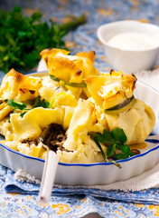  pancakes with mushroom