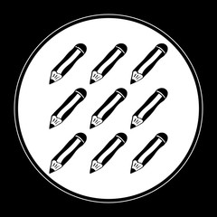 Simple doodle of some pencils