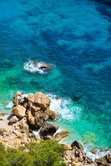 gorgeous mediterranean coast in summer