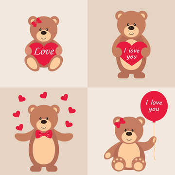 romantic teddy set