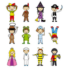 costumed children set