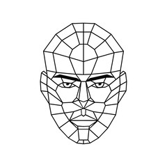 Geometric human head