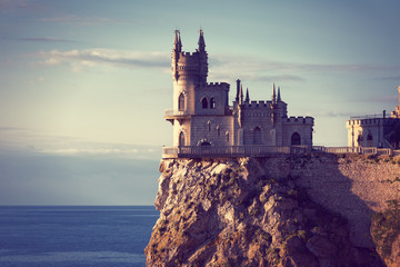 well-known castle Swallow's Nest near Yalta in Crimea