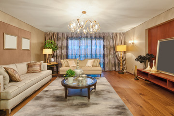 interior of luxury living room