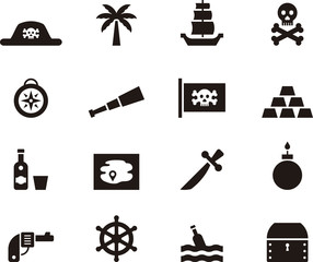 PIRATE glyph icons