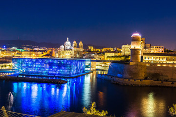 Saint Jean Castle and Cathedral de la Major  in Marseille