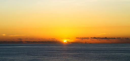 sunset in the Pacific Oocean