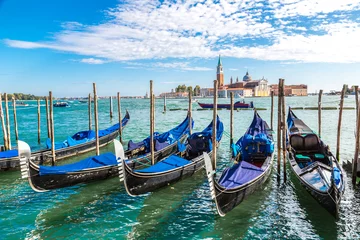 Fototapete Rund Gondeln in Venedig, Italien © Sergii Figurnyi