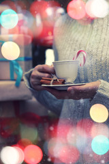 cup hand teddy bear gift