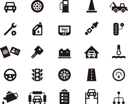CAR REPAIR SHOP icons
