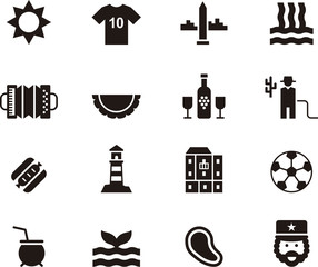 ARGENTINA black icons pack