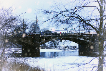 city landscape architecture winter