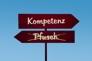Schild 48 - Kompetenz