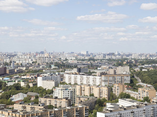 Fototapeta na wymiar Moscow Sokolniki district landscape
