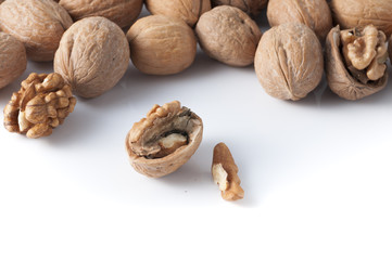 walnuts in the foreground for diet