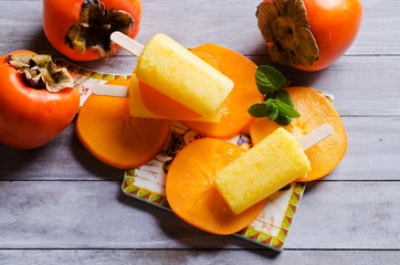 Homemade fruit popsicle