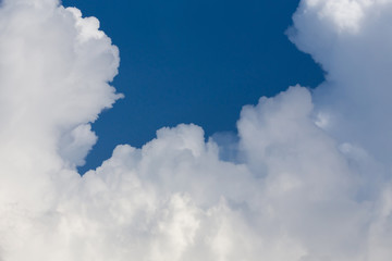 cloud on clear blue sky