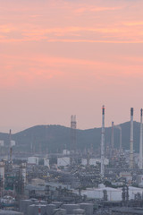 Fototapeta na wymiar industrial power plant oil station