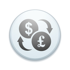Dollar British Pound exchange sign