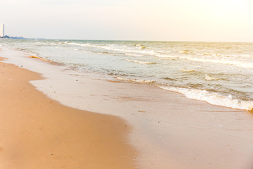 Sea and beach near the city