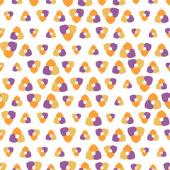 Seamless pattern with shapes in different sizes
