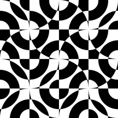 Seamless Curved Shape Pattern