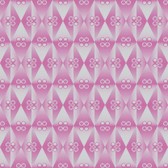 Vintage pattern with violet and silver diamonds silk effect