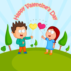 Love couple in Valentine's day