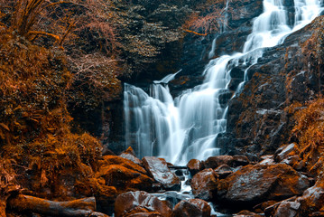 Autumn waterfall in Croatia