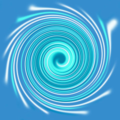 abstract background is in blue tones