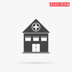 Hospital simple flat icon