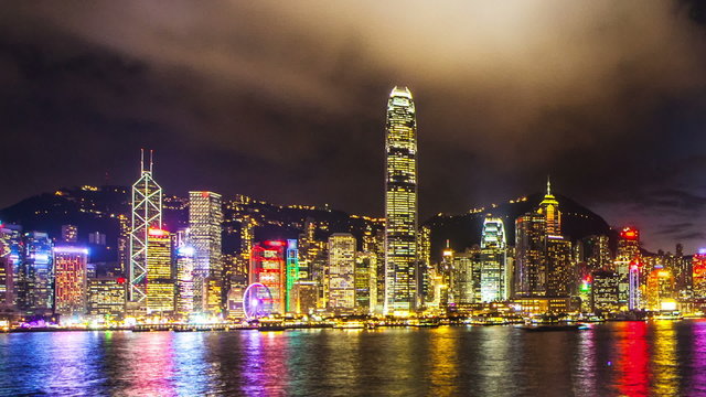 One of many construction sites in HongKong. Timelapse.