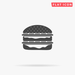 hamburger simple flat icon