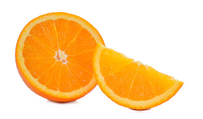 Orange fruit isolated on white background.