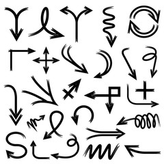 doodle arrows, sketch arrows