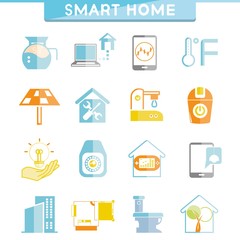 smart home icons, internet of things